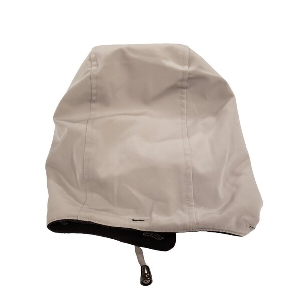 Liz Claiborne M Mid Length Water Resist Rain Anorak Coat Tan Excellent Condition - Picture 7 of 16